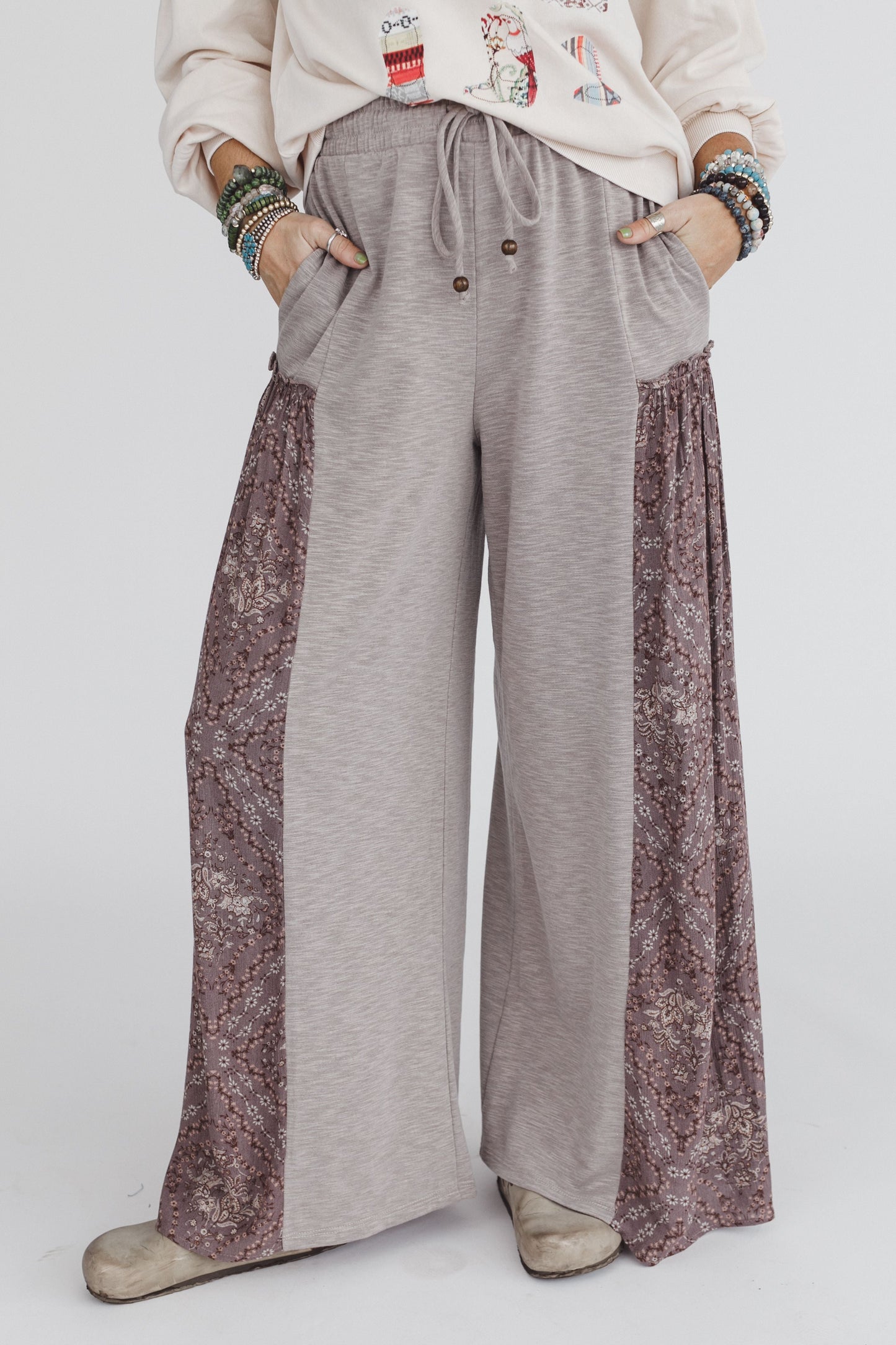 The Nest Cozy Haven Pants - Brown Grey