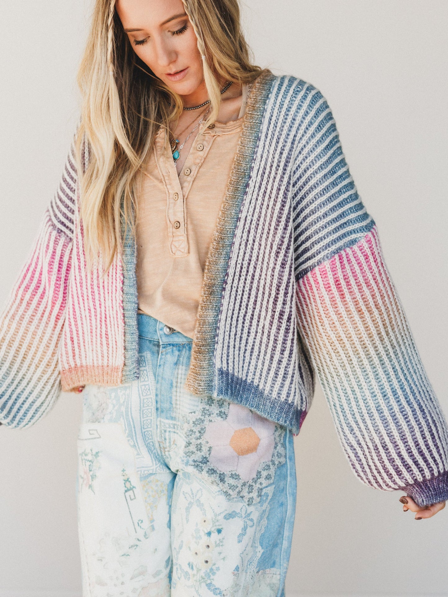 Rainbow Dreaming Cardigan - Rainbow