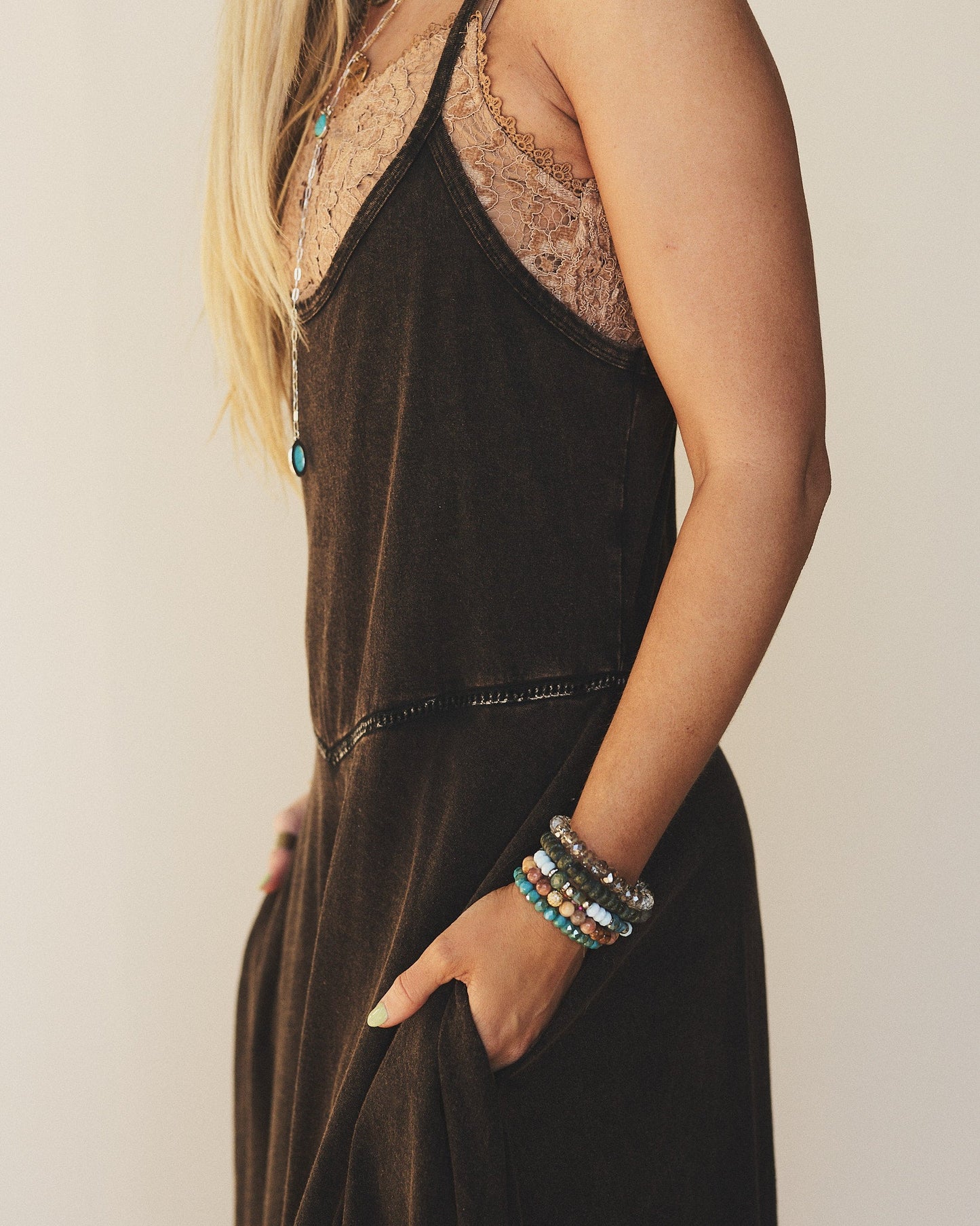 Free Bird Feeling Wide Leg Jumpsuit - Black