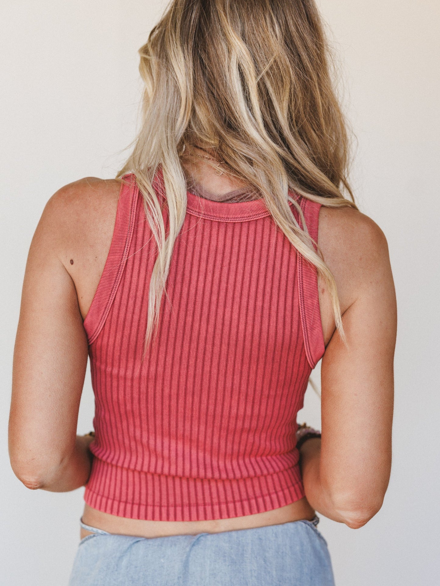 Soft Meadow Ribbed Brami - Brick