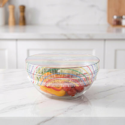 Disposable Food-Grade Plastic Wrap: Extra-Large, Extra-Thick, Household-Use, Elastic-Edged Roll Set