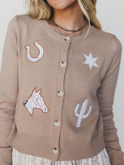Western Mood Cardigan - Mocha