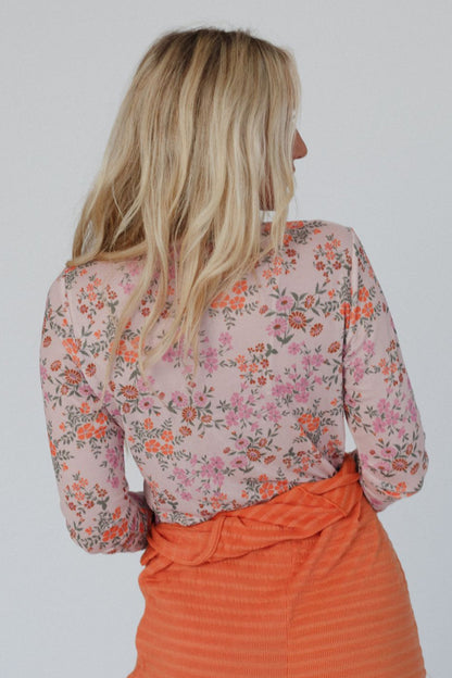 The Nest Made You Blush Floral Top - Pink Floral