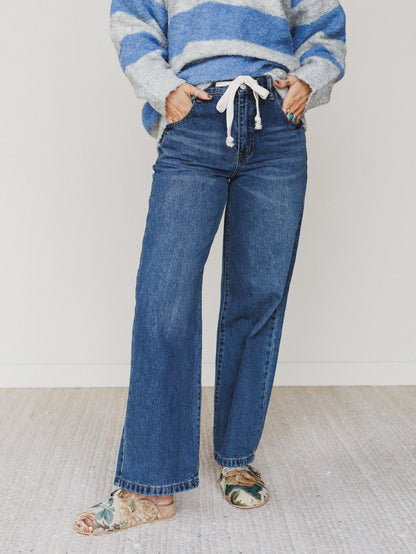 Lucky Rider Wide Leg Jeans - Denim