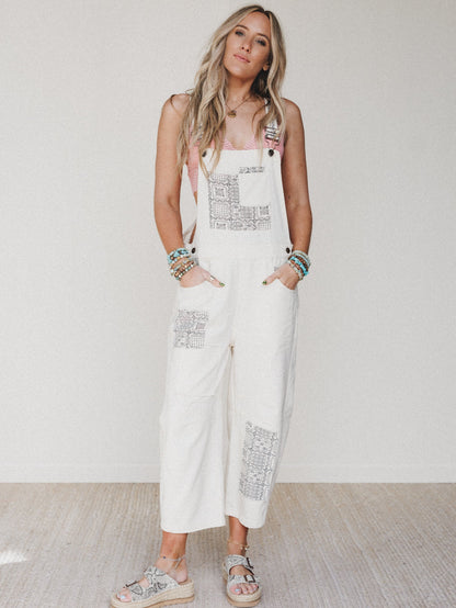 The Nest Easy Sunday Overalls - Ecru