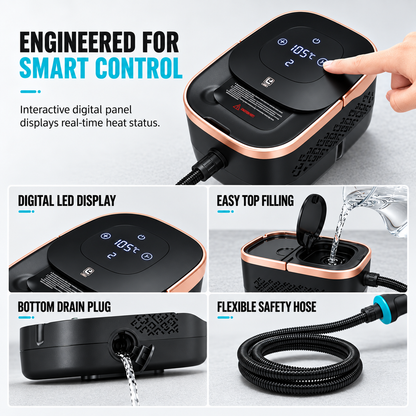 Multi-Purpose High-Pressure Steam Cleaning Machine with Large Water Tank