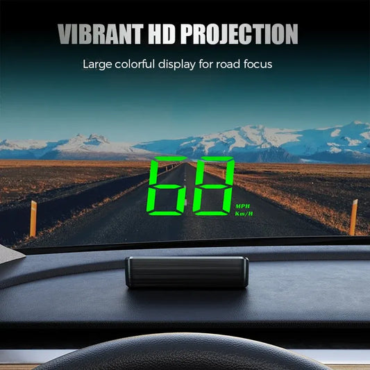 🚗 GPS Head-Up Display Speedometer – Digital HUD for Cars, Trucks & Motorcycles