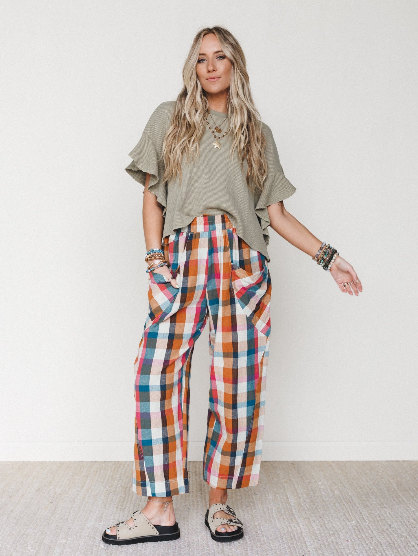 Wild Roams Pants - Rose Teal