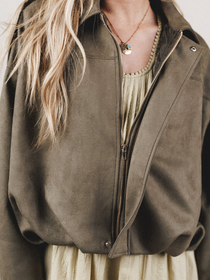 Boho City Jacket - Olive