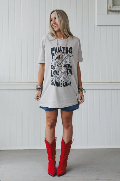 Wild West Love Graphic Tee - Gray