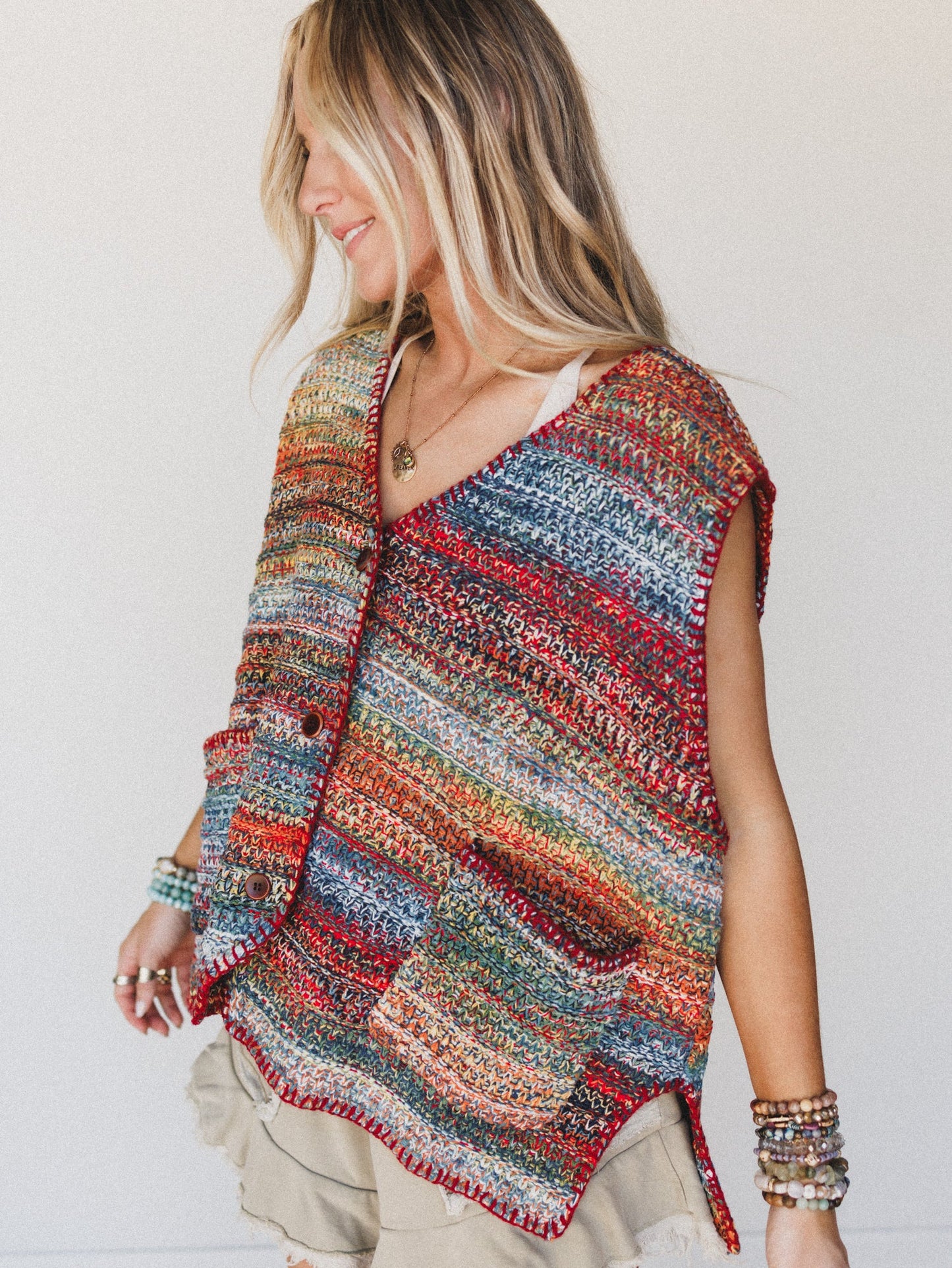 Chandler Colorful Vest - Multi