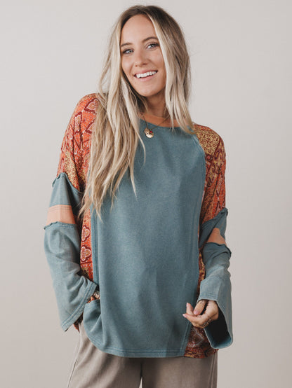 Mystic Prairie Top - Teal