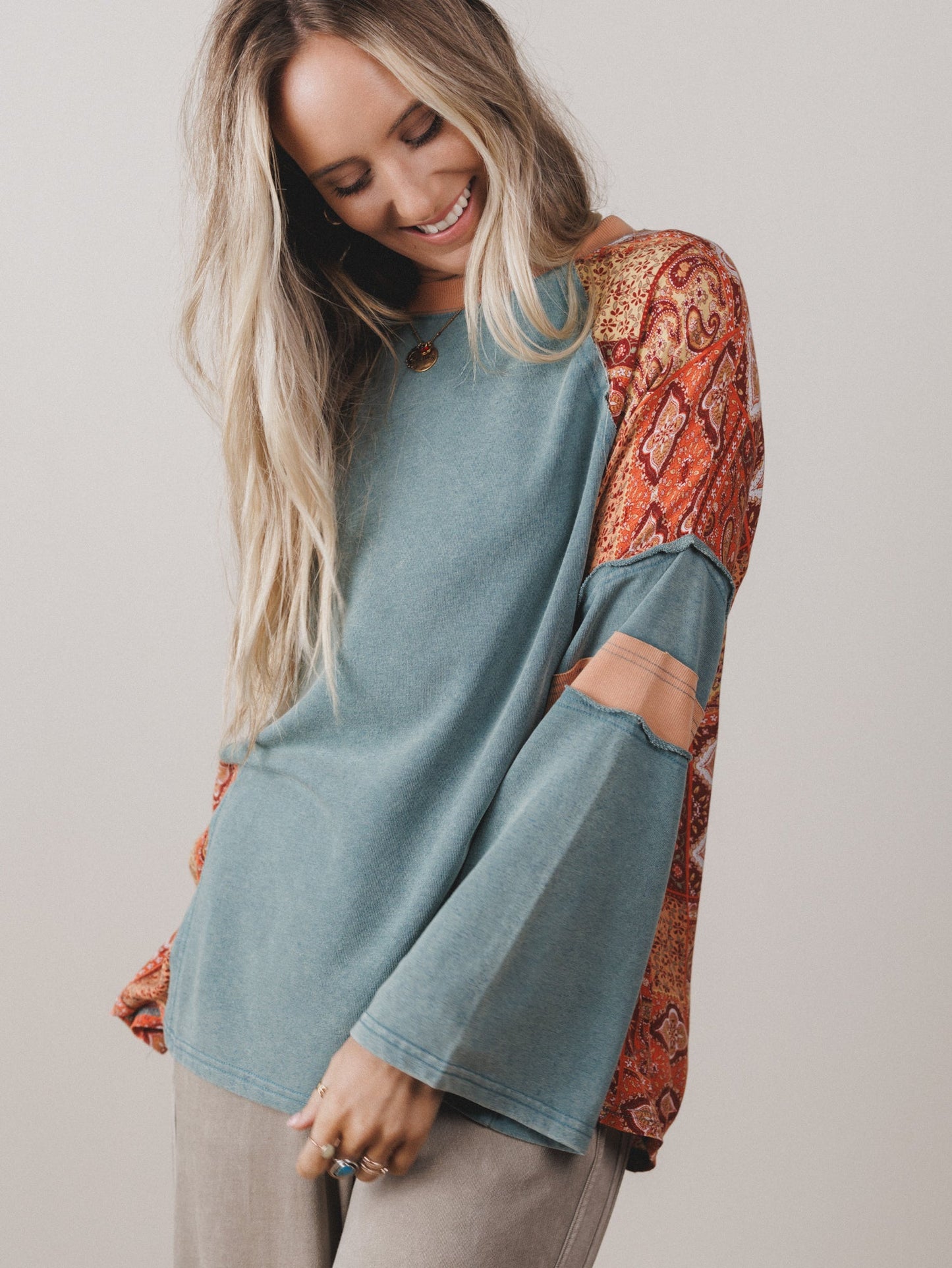 Mystic Prairie Top - Teal