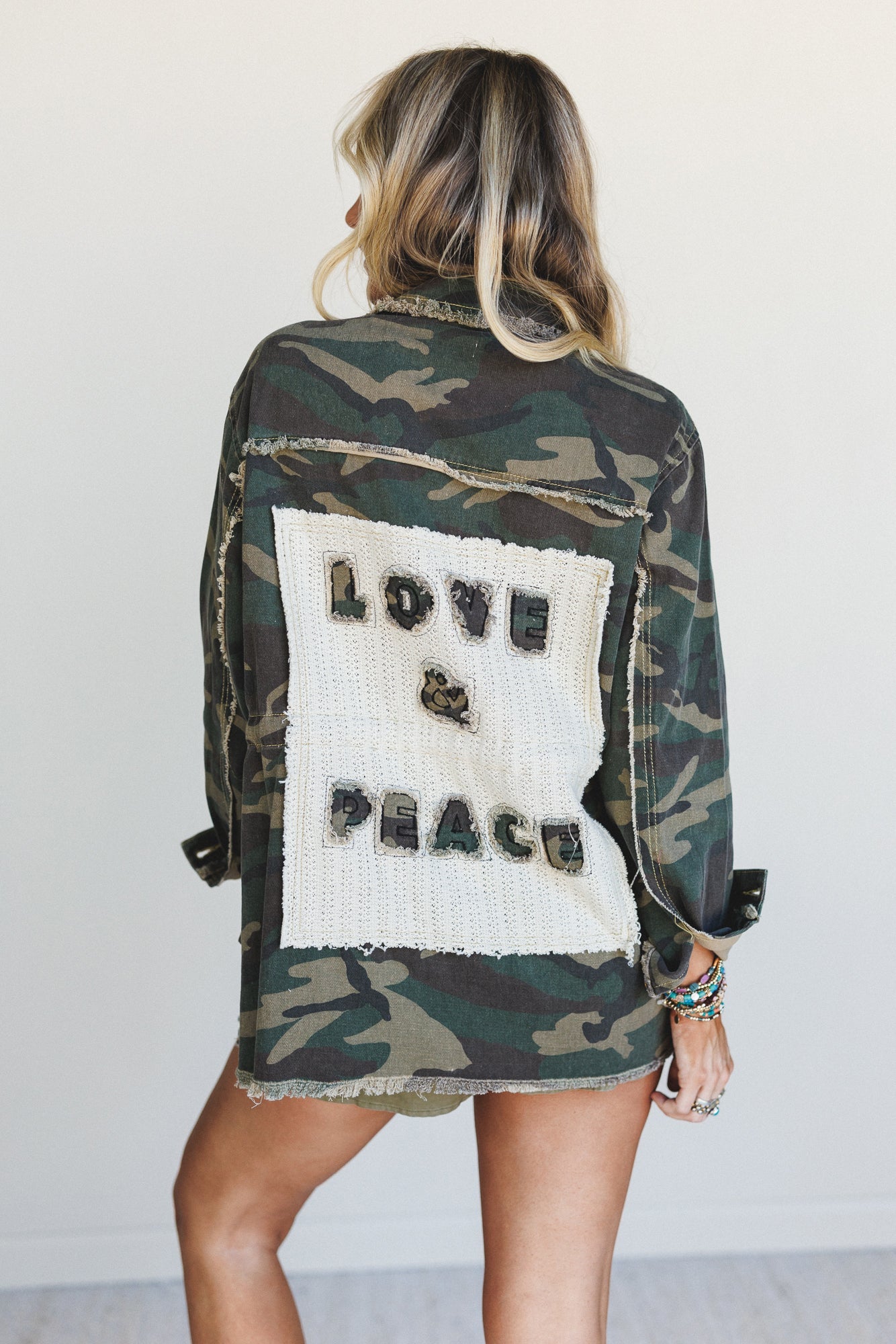 Love And Peace Jacket - Camo