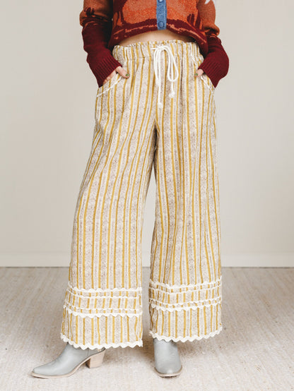 Sweet Country Wide Leg Pants - Mustard