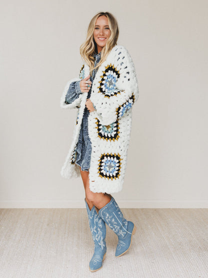 Not Your Grannys Cardigan - White