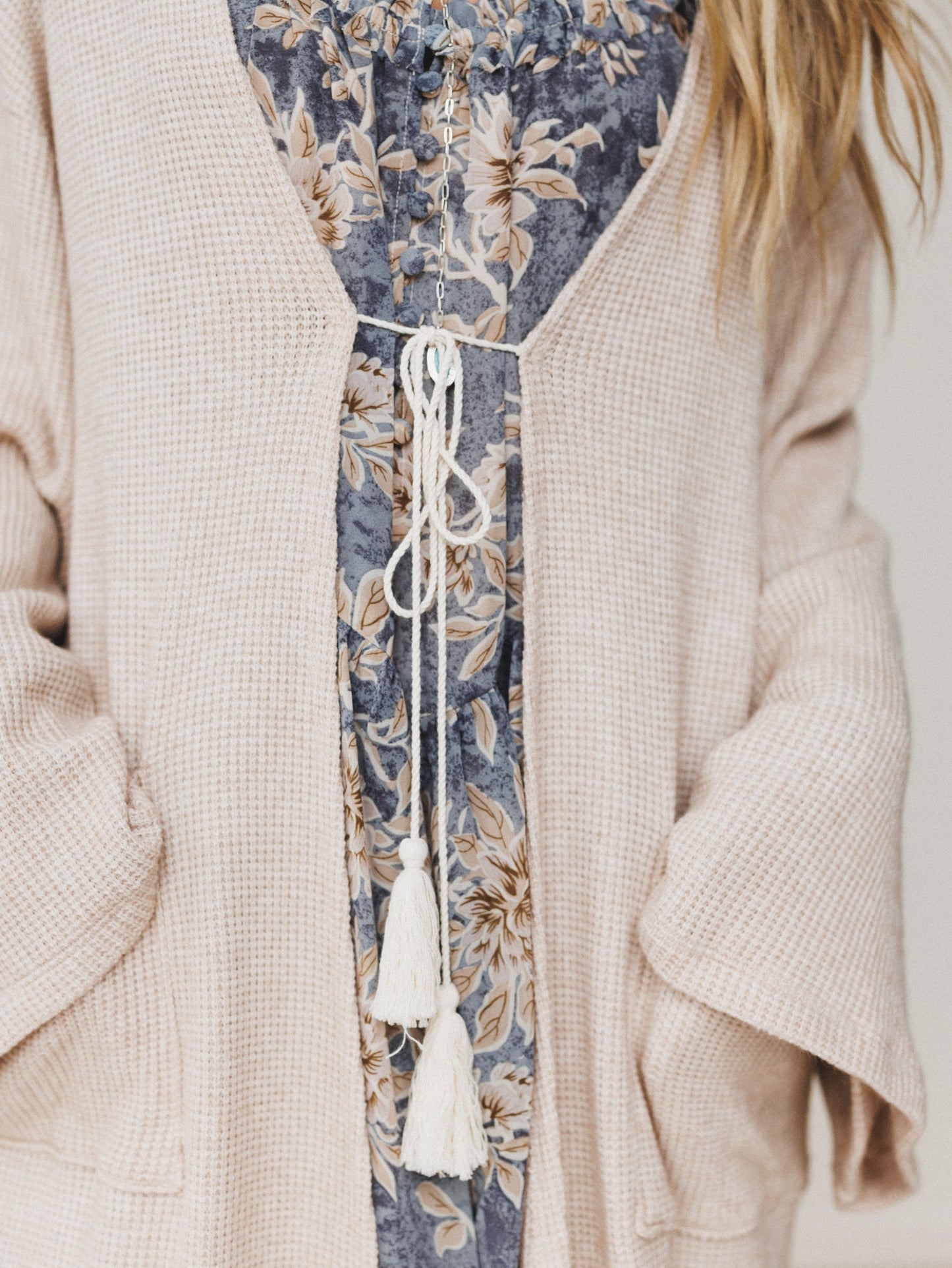 The Nest Emma Lu Duster Cardigan - Oatmeal