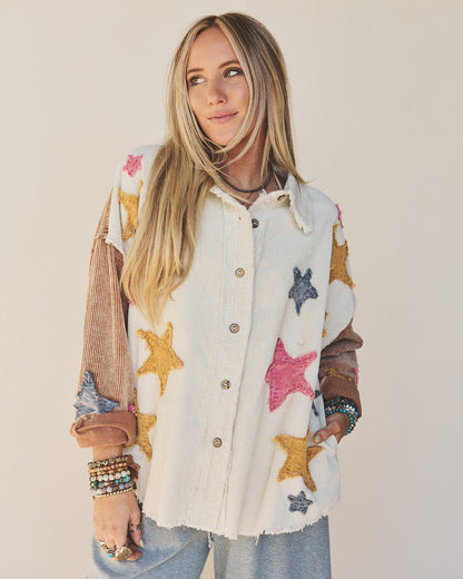 Star Glide Shacket - Cream
