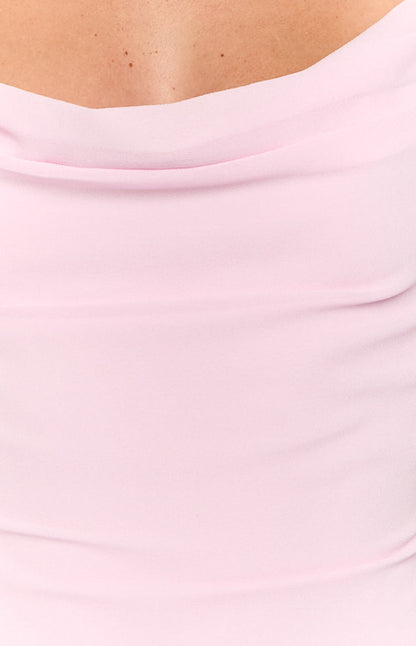 Jana Light Pink Mini Dress