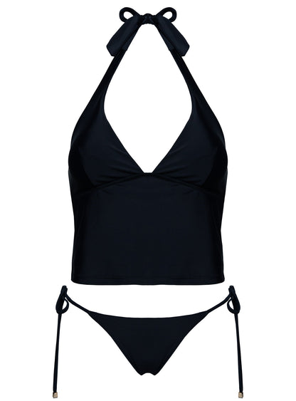 Kenai Halter Tankini Top Black