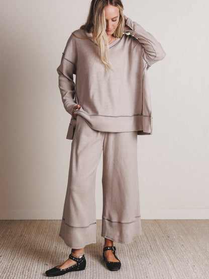 The Nest Mckayla Cozy Set - Taupe
