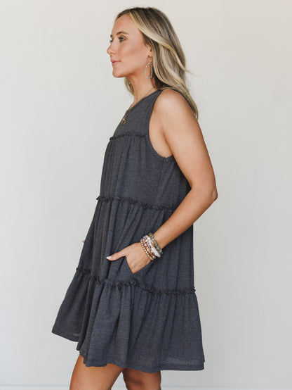 The Nest Dreamy Tiers Dress - Black