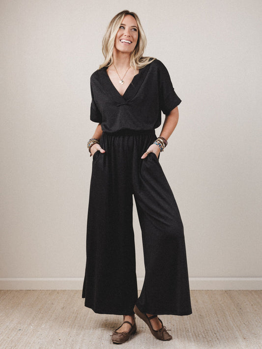 The Nest On The Go Jumpsuit - Charcoal