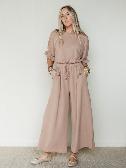 The Nest Open Sky Jumpsuit - Peanut Butter