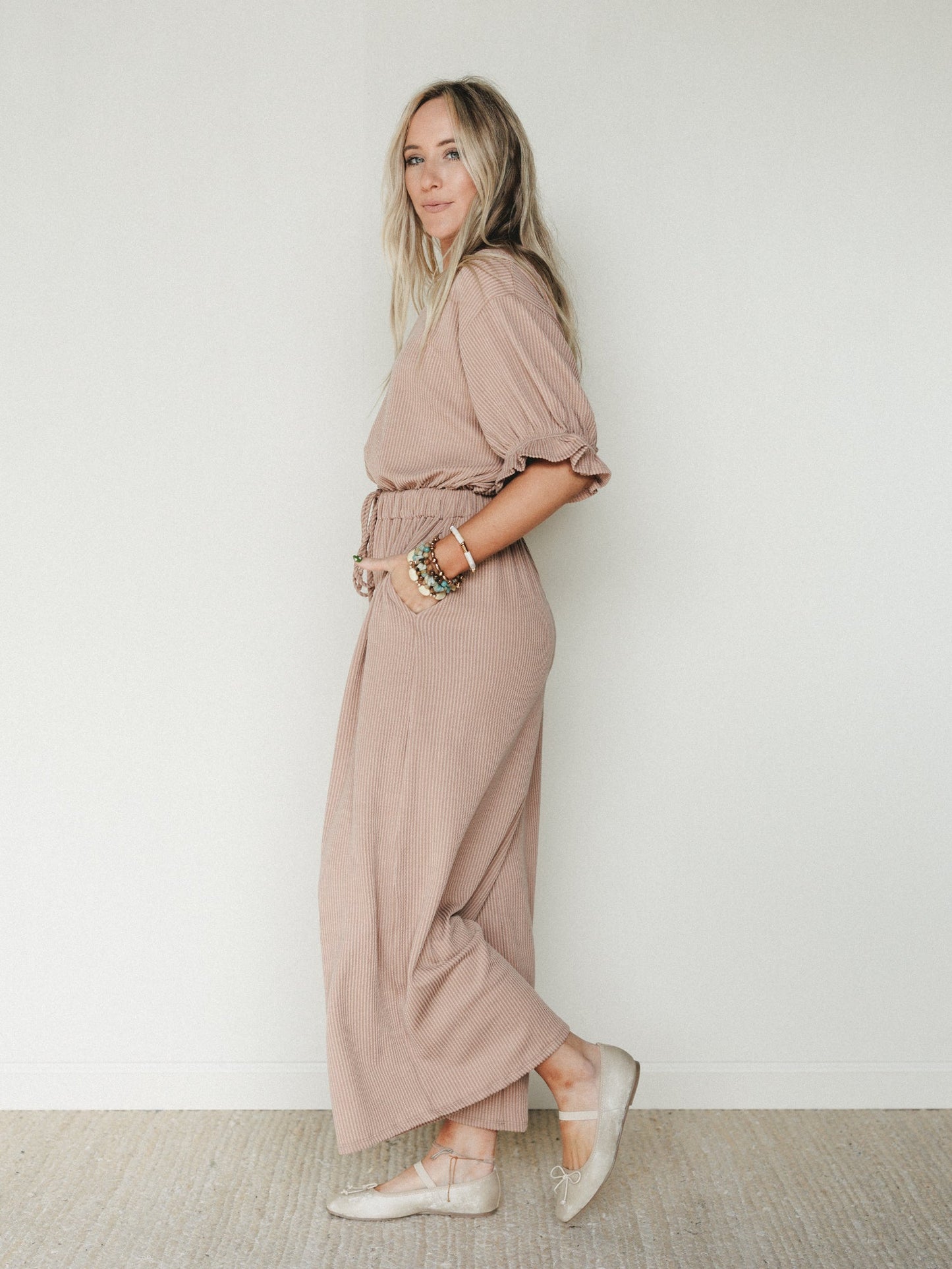 The Nest Open Sky Jumpsuit - Peanut Butter