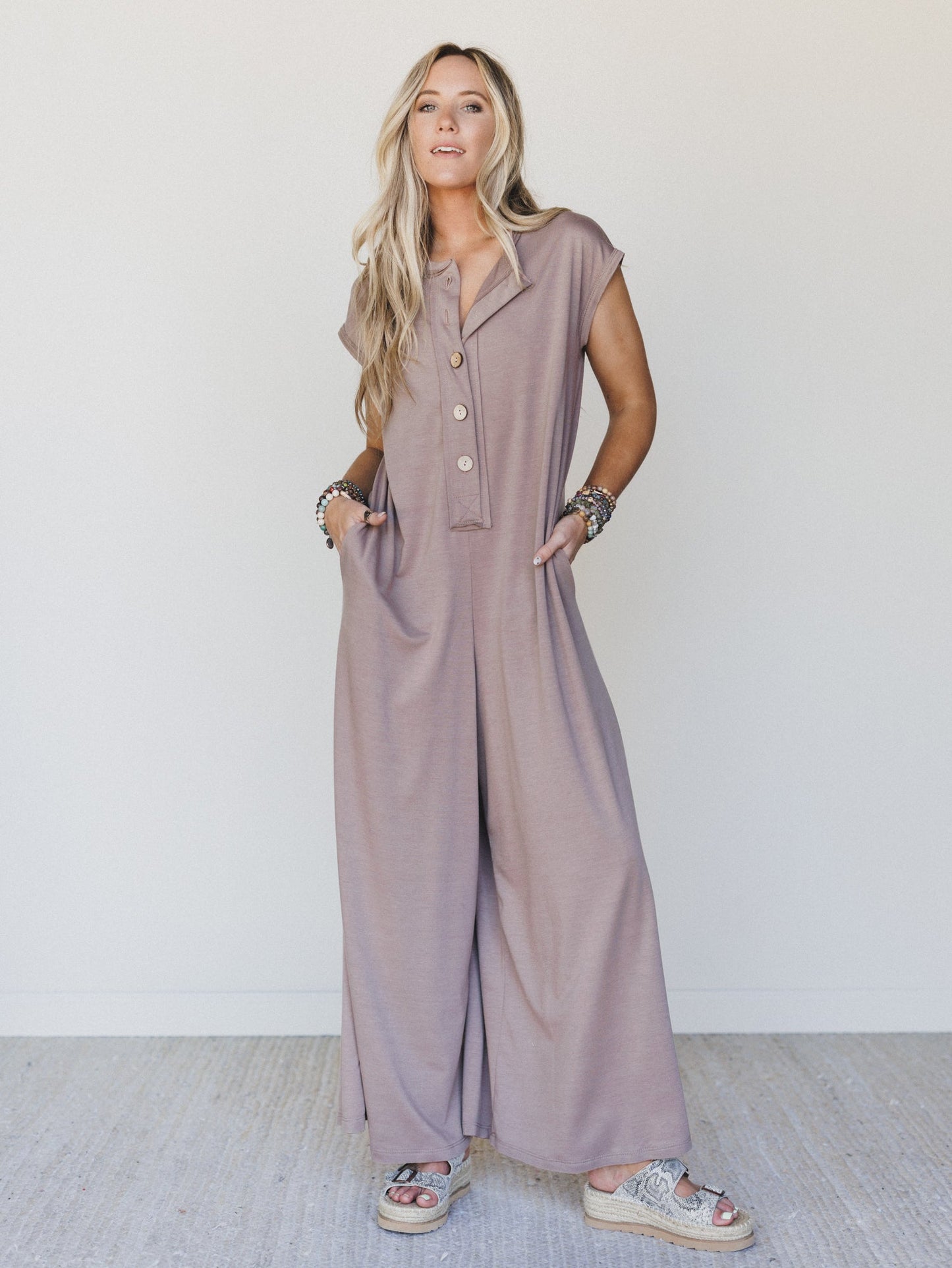 The Nest Davina Wide Leg Jumpsuit - Coco