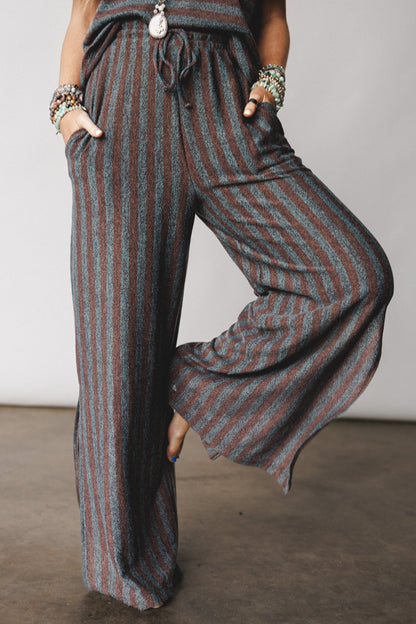 The Nest Ibiza Breeze Drawstring Pants - Mint Brown