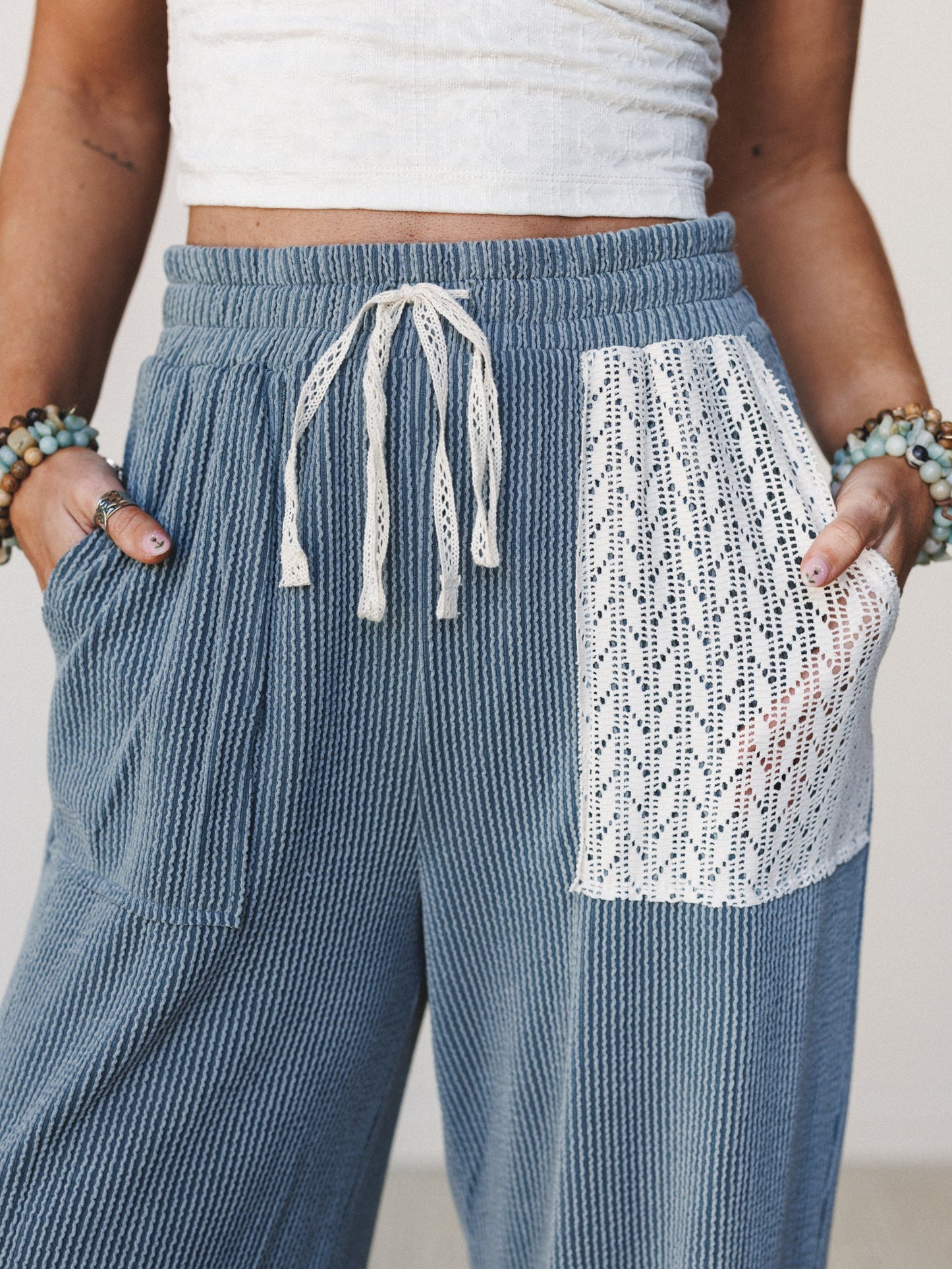 The Nest Weekend Warrior Joggers - Seafoam Cream