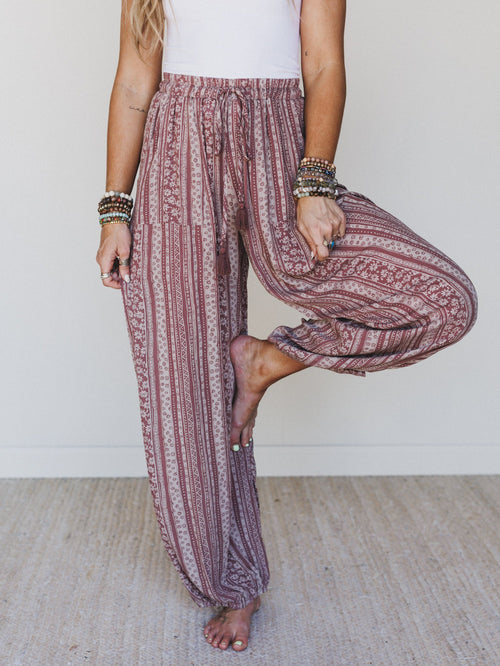 The Nest Ashlynn Rose Jogger Pants - Rose