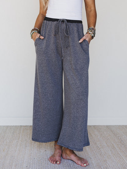 The Nest Jodi Wide Leg Pants - Black