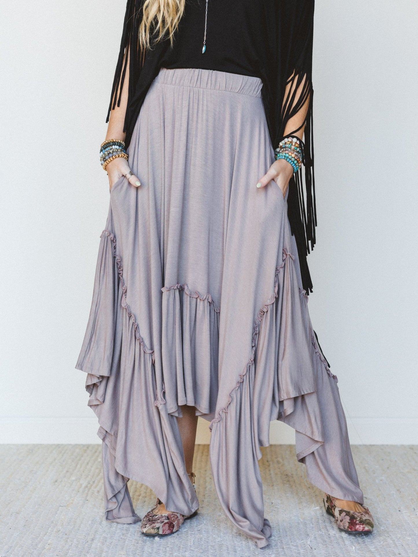 The Nest Forever Beauty Maxi Skirt - Mushroom