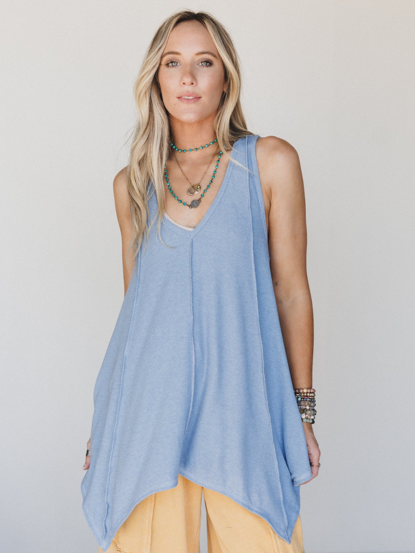 The Nest Drift Away Top - Denim