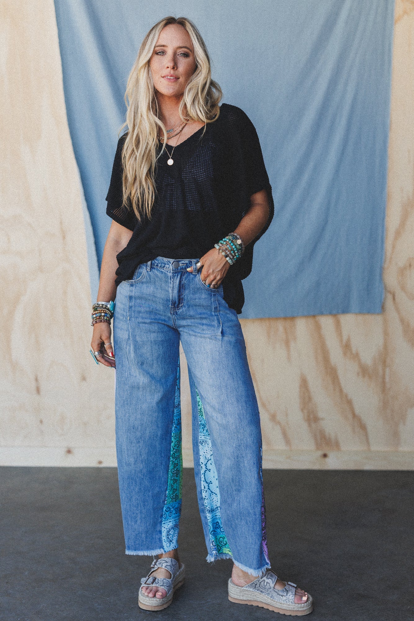Paisley Drift Jeans - Denim