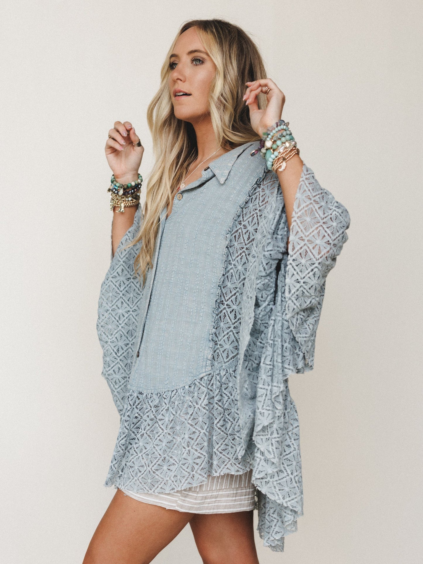 Wildflower Nana Top - Blue