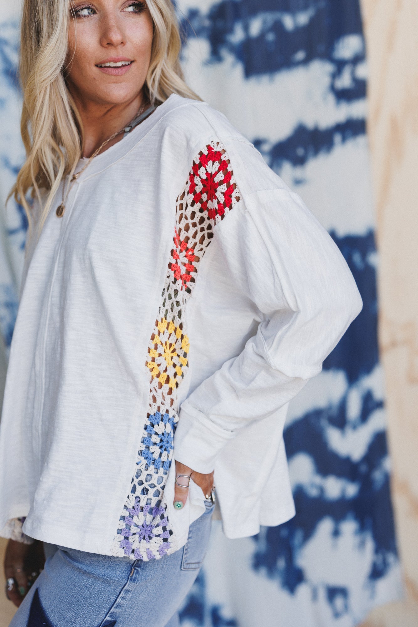 Wild Serenity Crochet Top - Multi