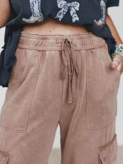 It's a Match Wide Leg Pants - Mocha Mousse