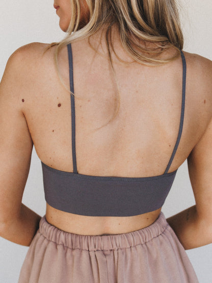 Sweet Mornings Bralette - Charcoal