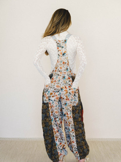 Life in Bloom Overalls - Natural Multi