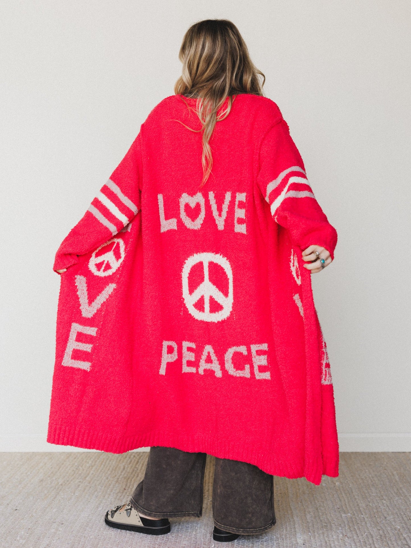 Groove In Love Sweater - Red