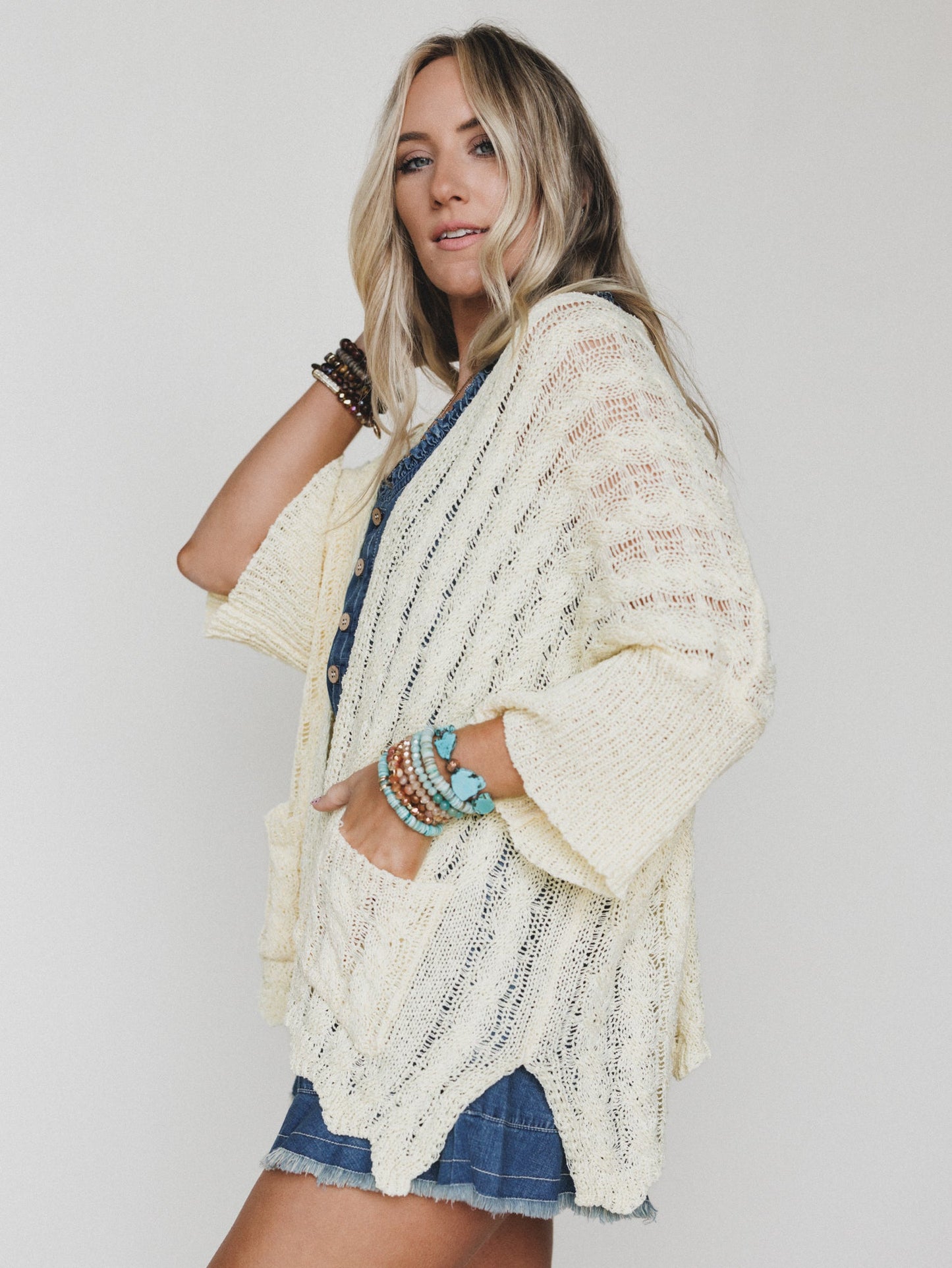 Island Escape Cardigan - Pineapple