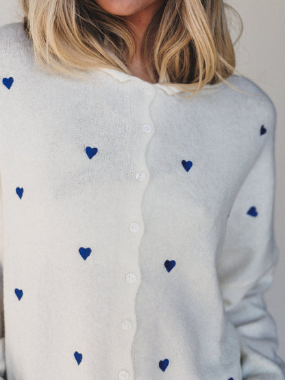 Heart On You Cardigan - Ivory