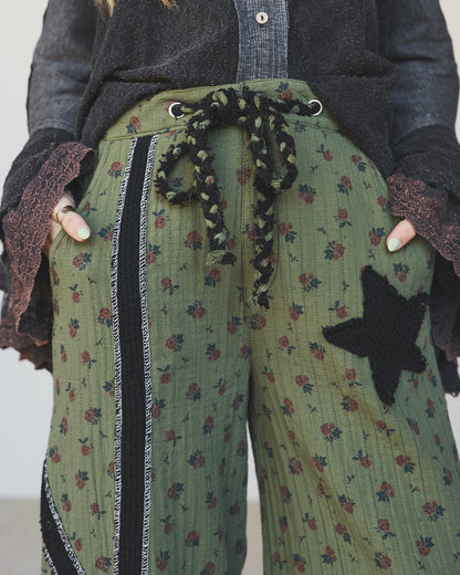 Star Child Pants - Moss Green