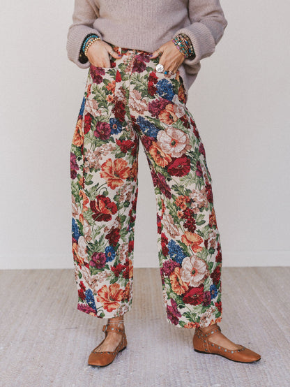 Rosy Drift Pants - Red