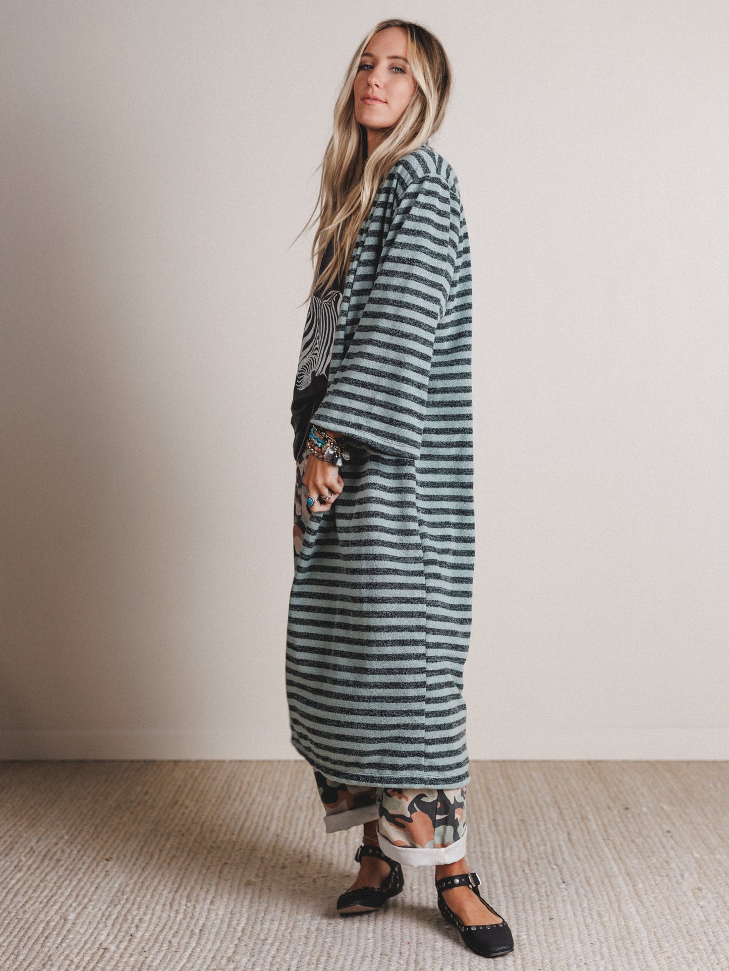 The Nest Endless Love Cardigan - Sage Black