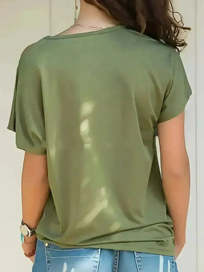 Asymmetrical Neck T-Shirt – Modern Basic with Edge