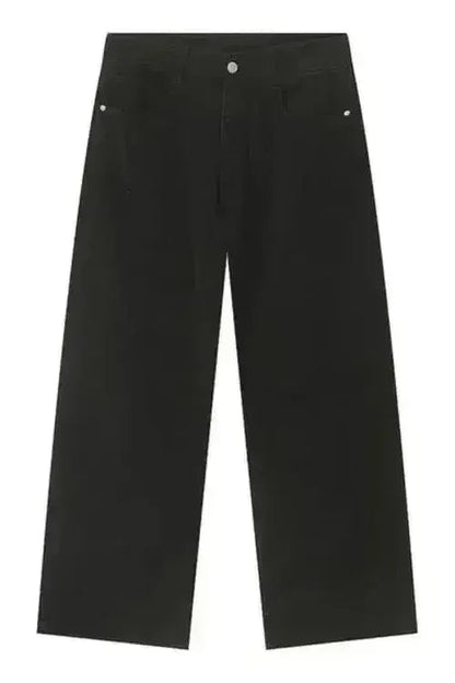 Pocketed Wide Leg Men's Jeans